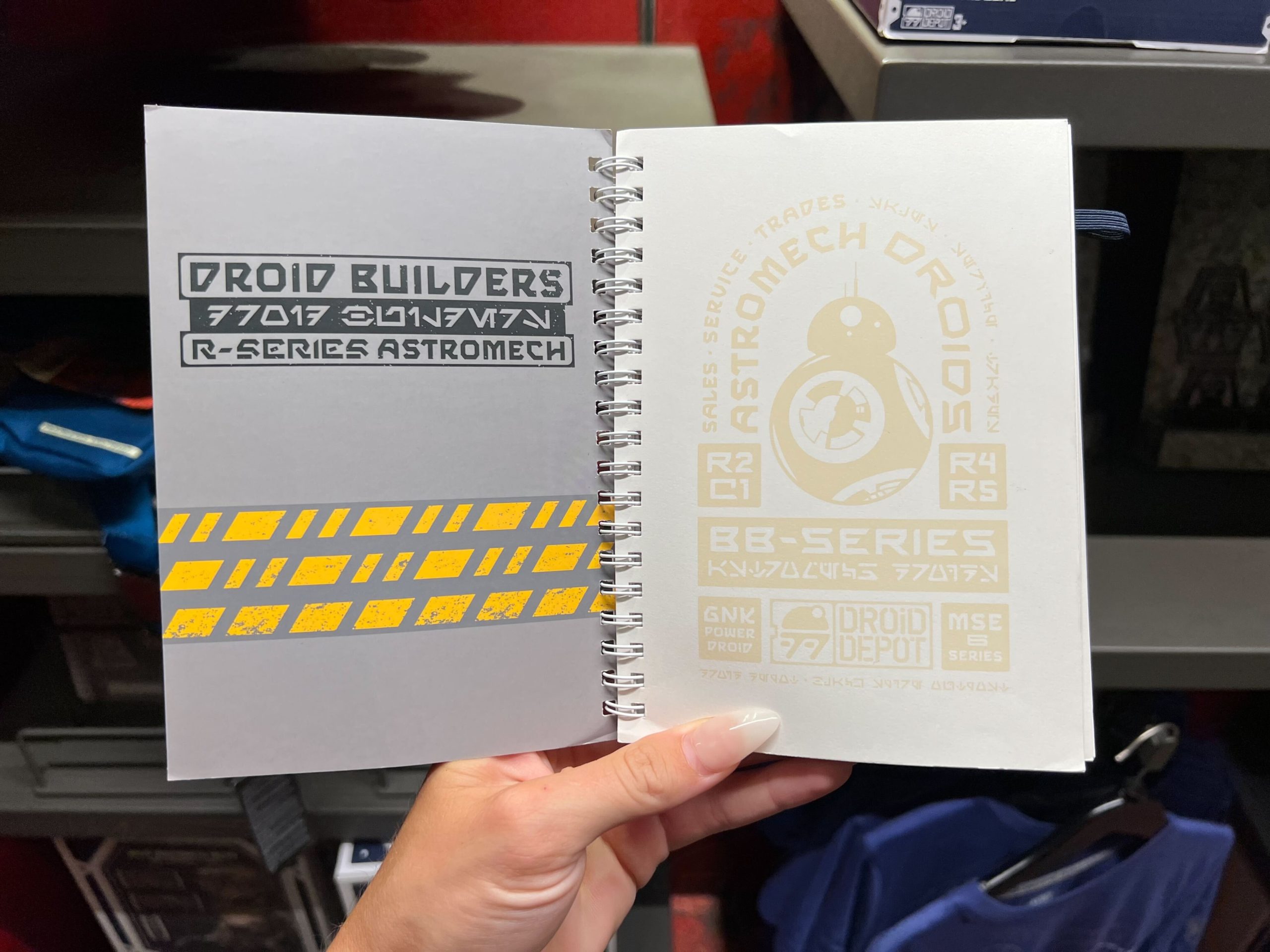 Droid Depot Notebook at Disney's Hollywood Studios