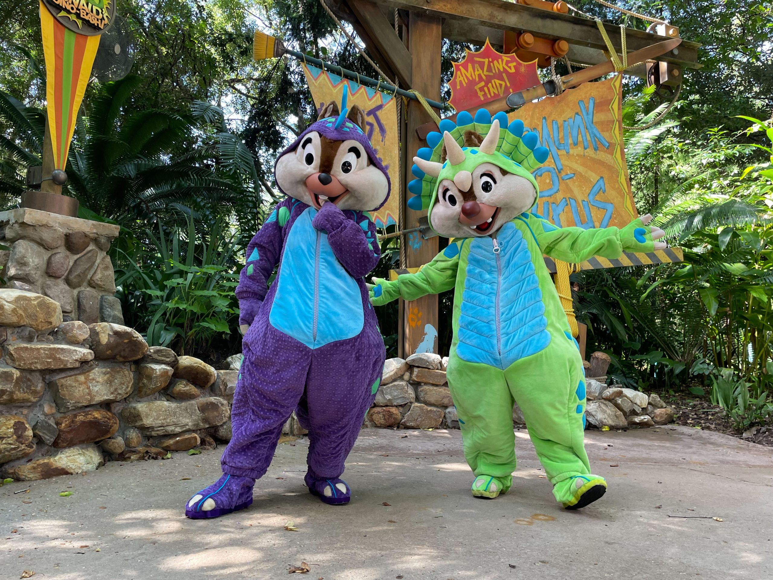 Chip 'n' Dale meet-and-greet in DinoLand