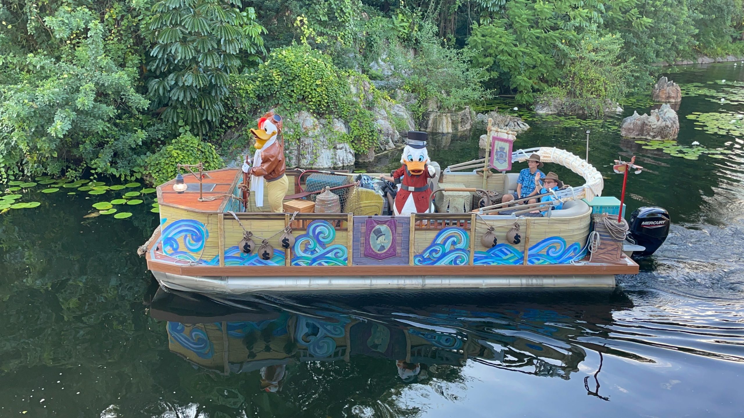 Launchpad McQuack and Scrooge McDuck on Adventure Flotilla