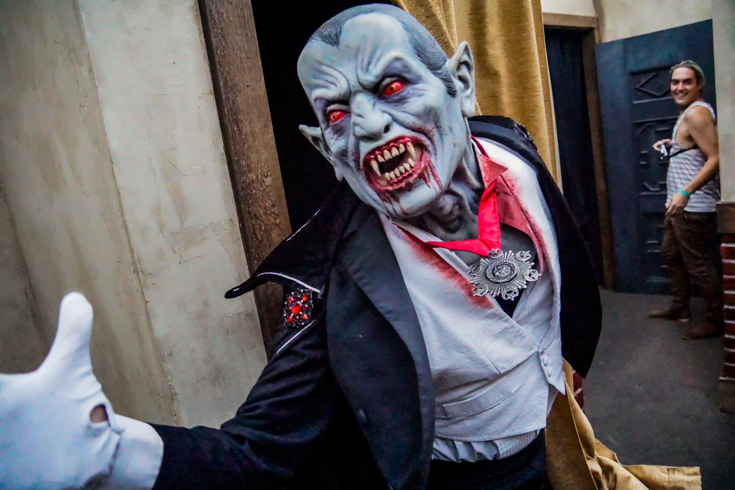 Dracula in Legends Collide house at Universal Studios Hollywood 2022