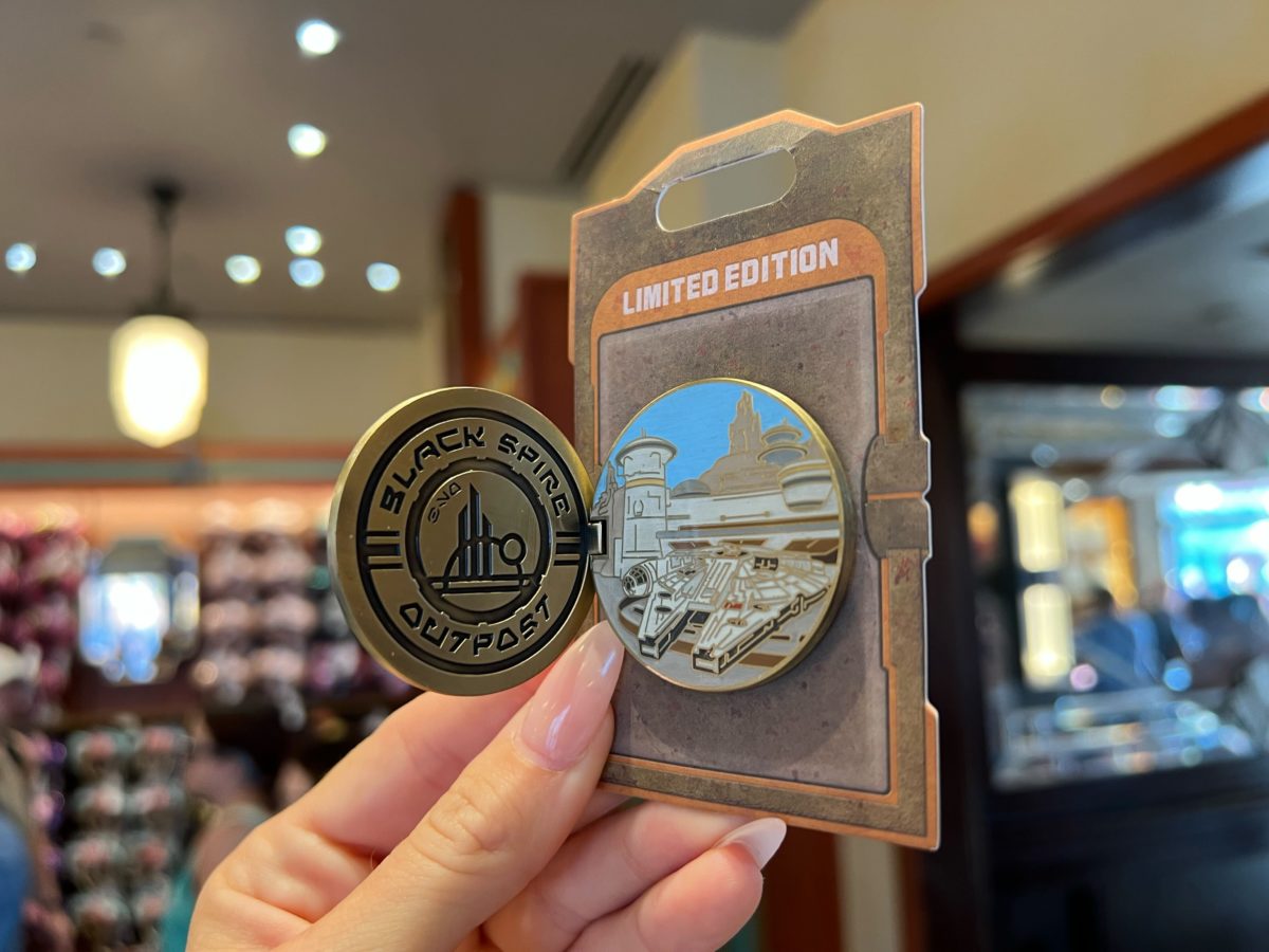 Black Spire Outpost pin fully opened