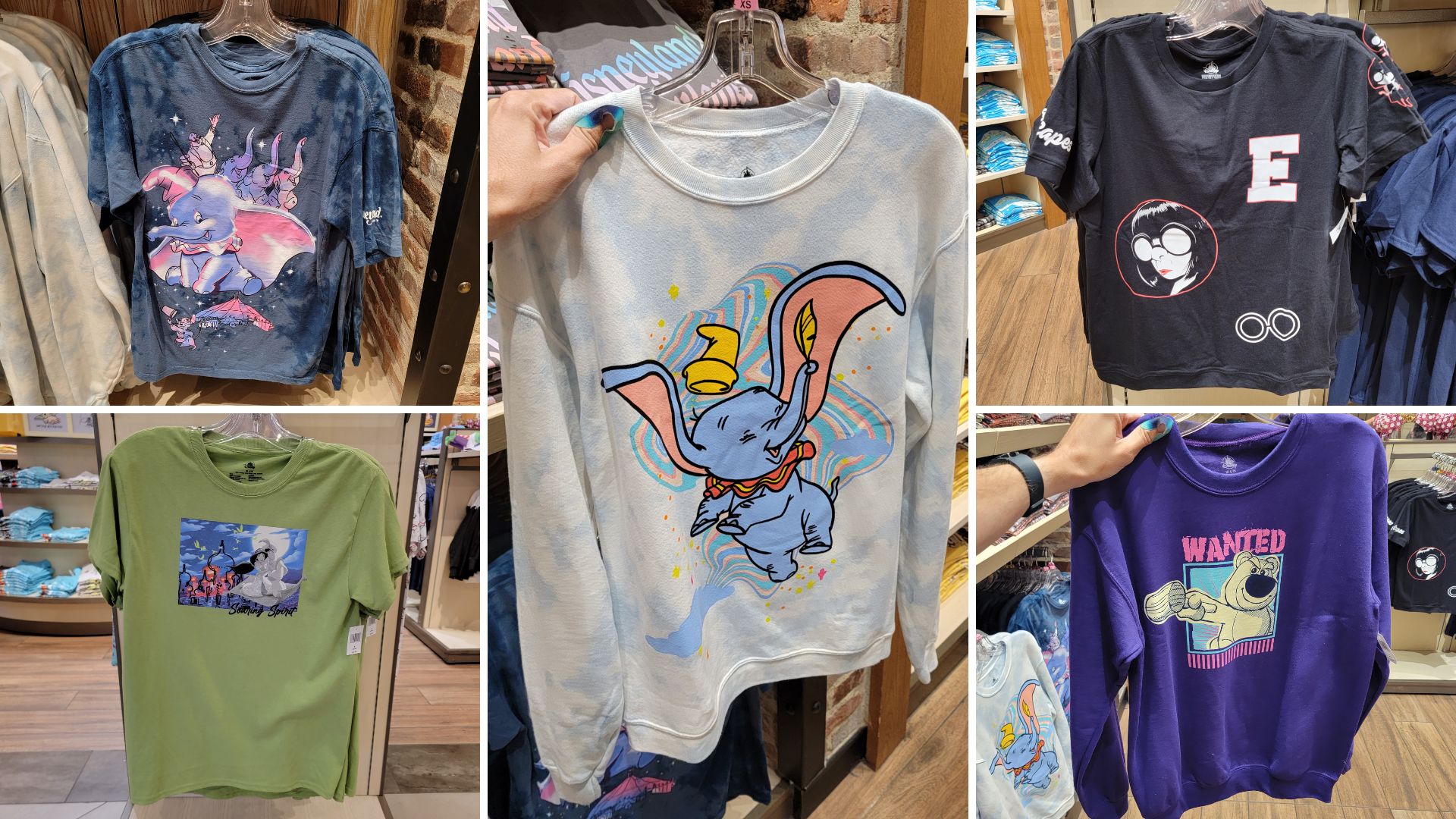 Collage of Disneyland apparel