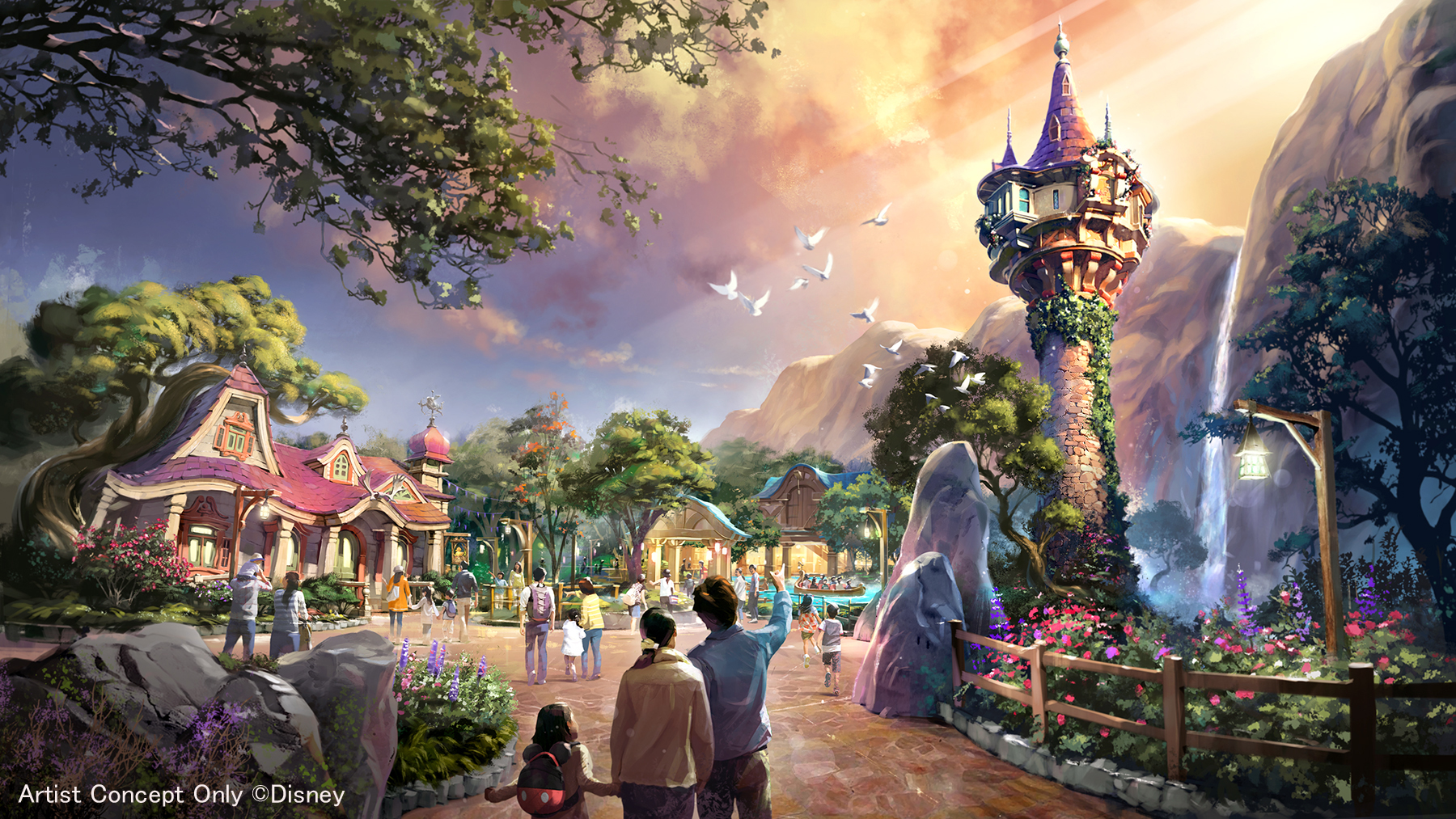 Rapunzel's Forest concept art