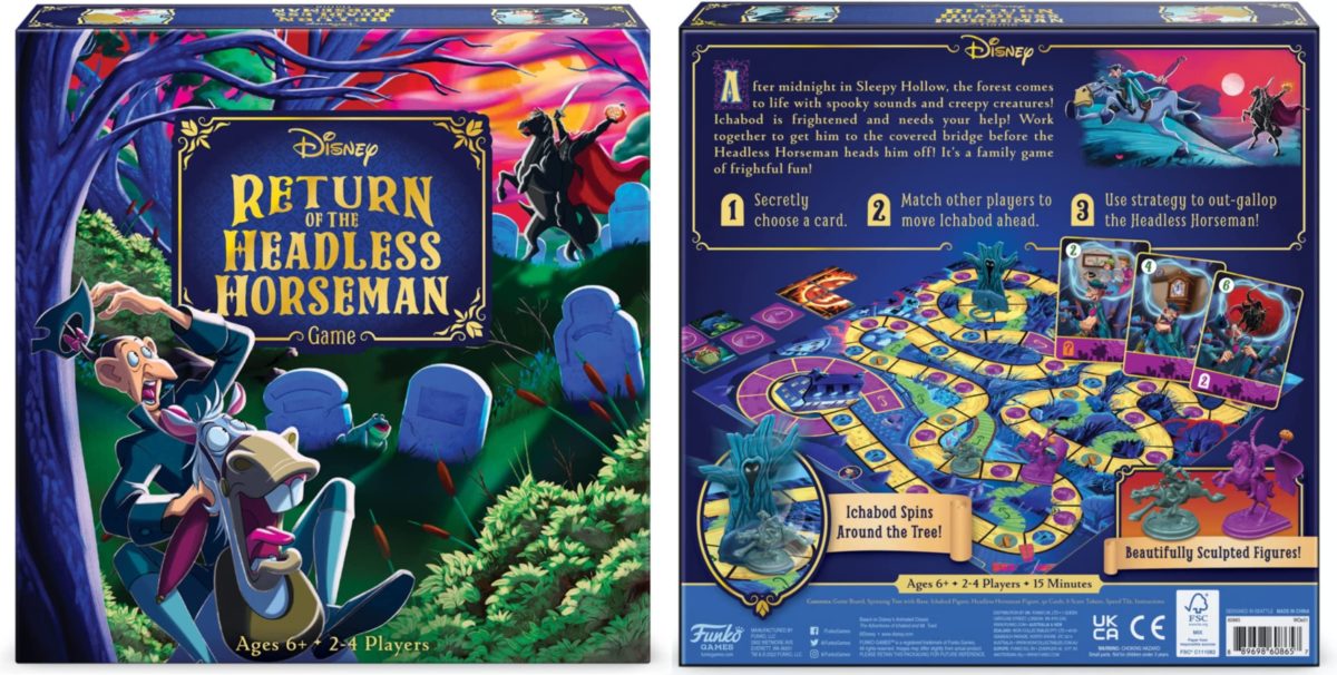 Funko Return of the Headless Horseman game box front and back