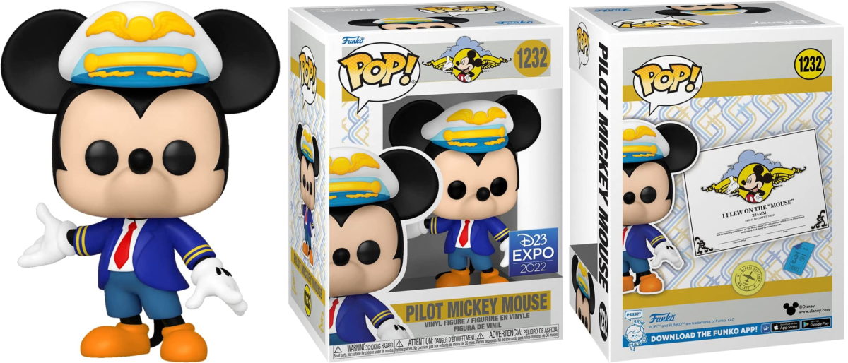 Mickey Mouse One Walt's Plane Funko Pop! Mickey collage
