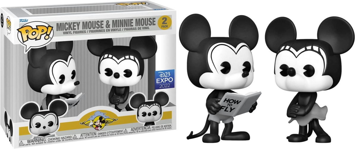 Mickey Mouse One Walt's Plane Mickey & Minnie Funko Pop! set