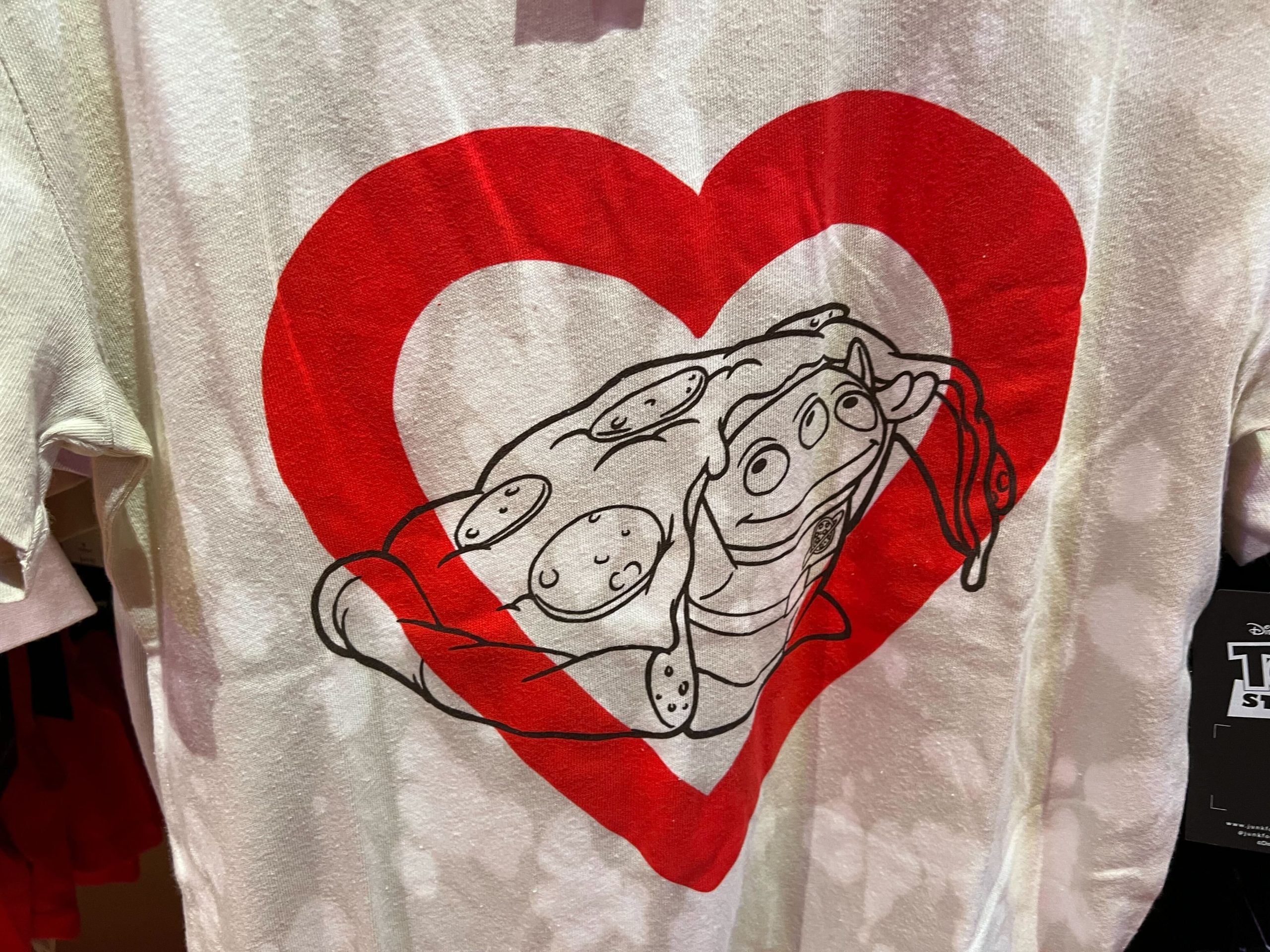 Pizza is Love tshirt close up