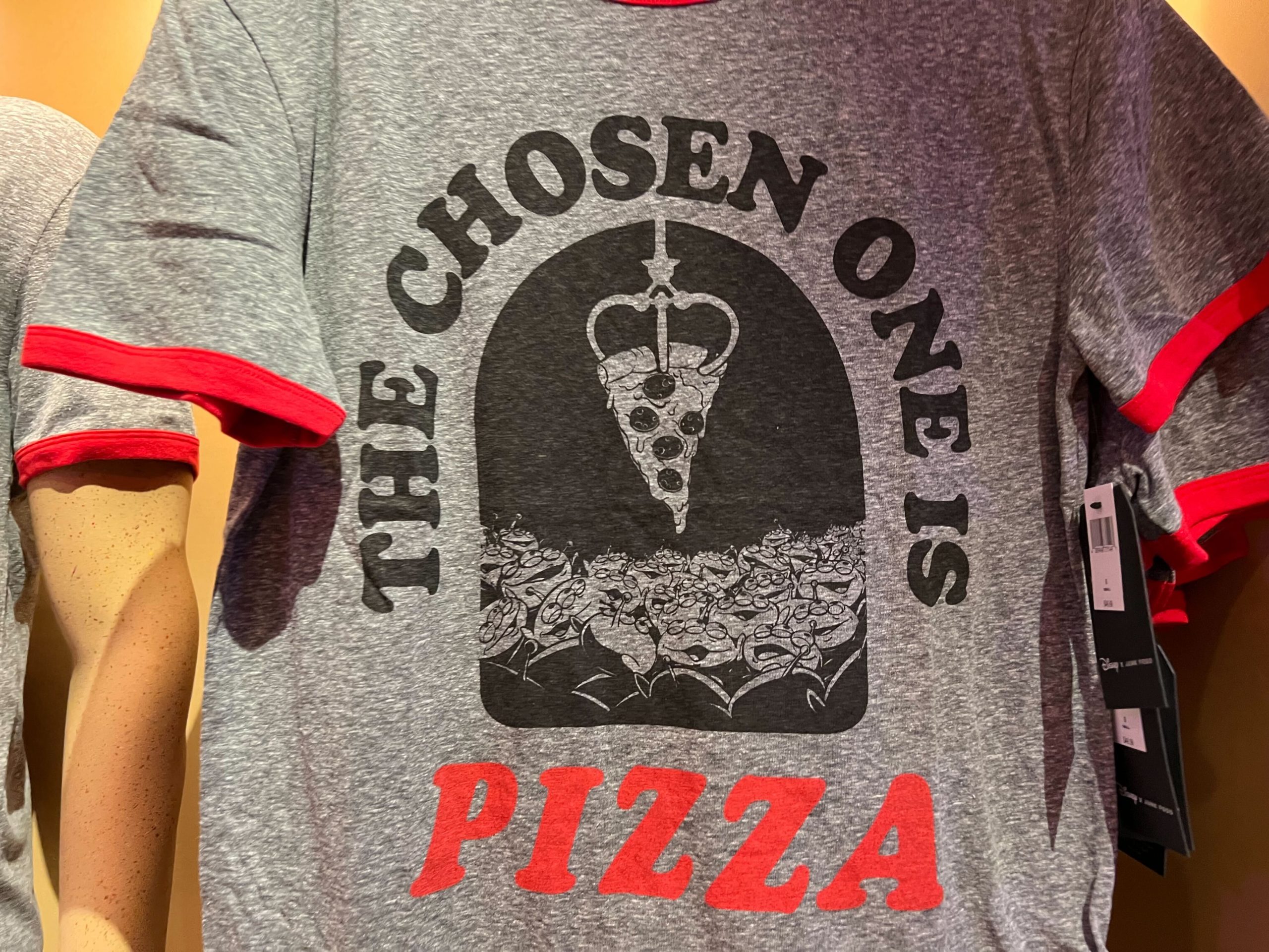 Planet Pizza chose one tshirt close up