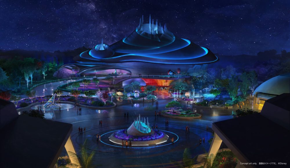 New Space Mountain nighttime concept art