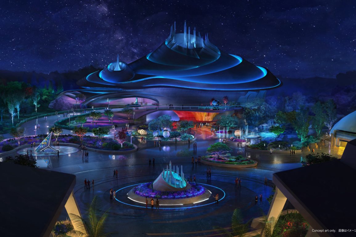 New Space Mountain nighttime concept art