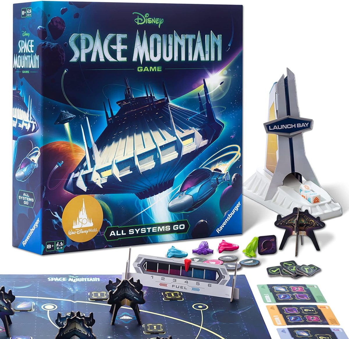 Space Mountain board game contents