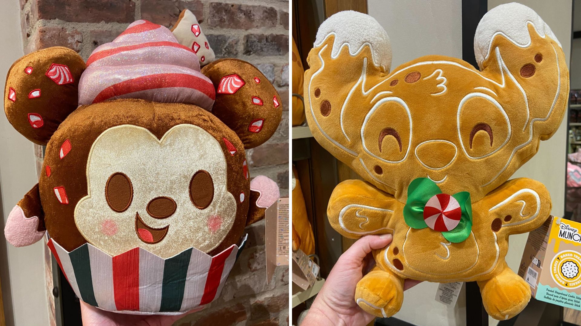Mickey and Stitch holiday Munchlings plush