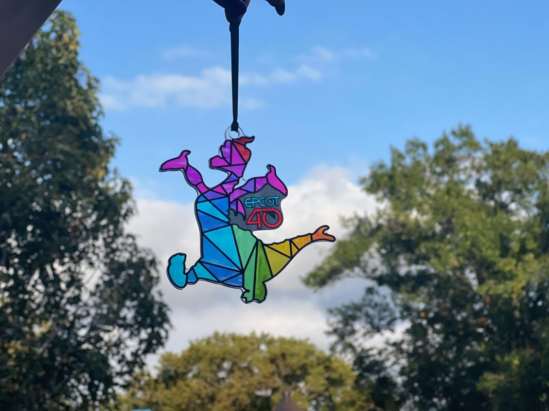 Figment EPCOT 40 stain glass window ornament 12