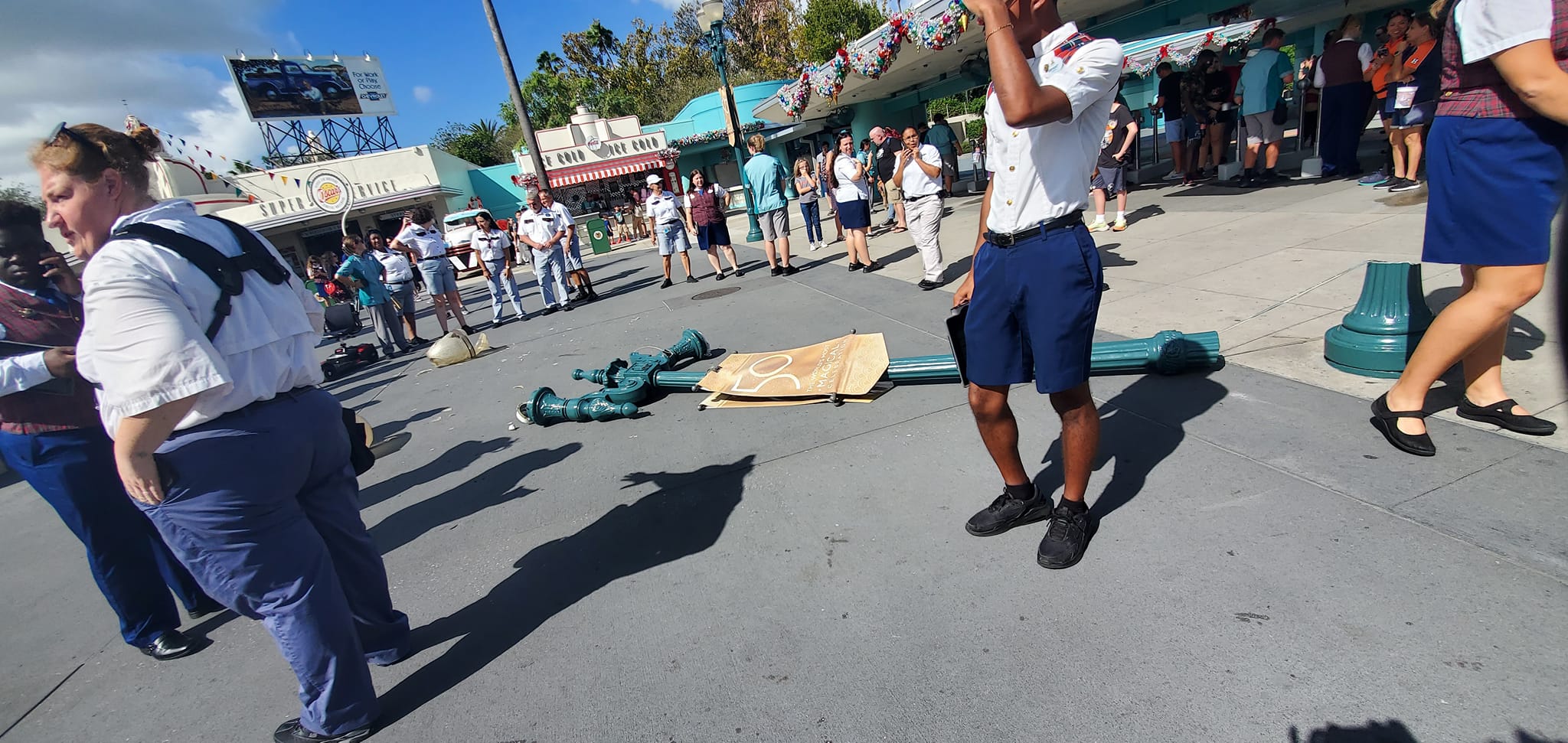 Broken lamppost Disney's Hollywood Studios