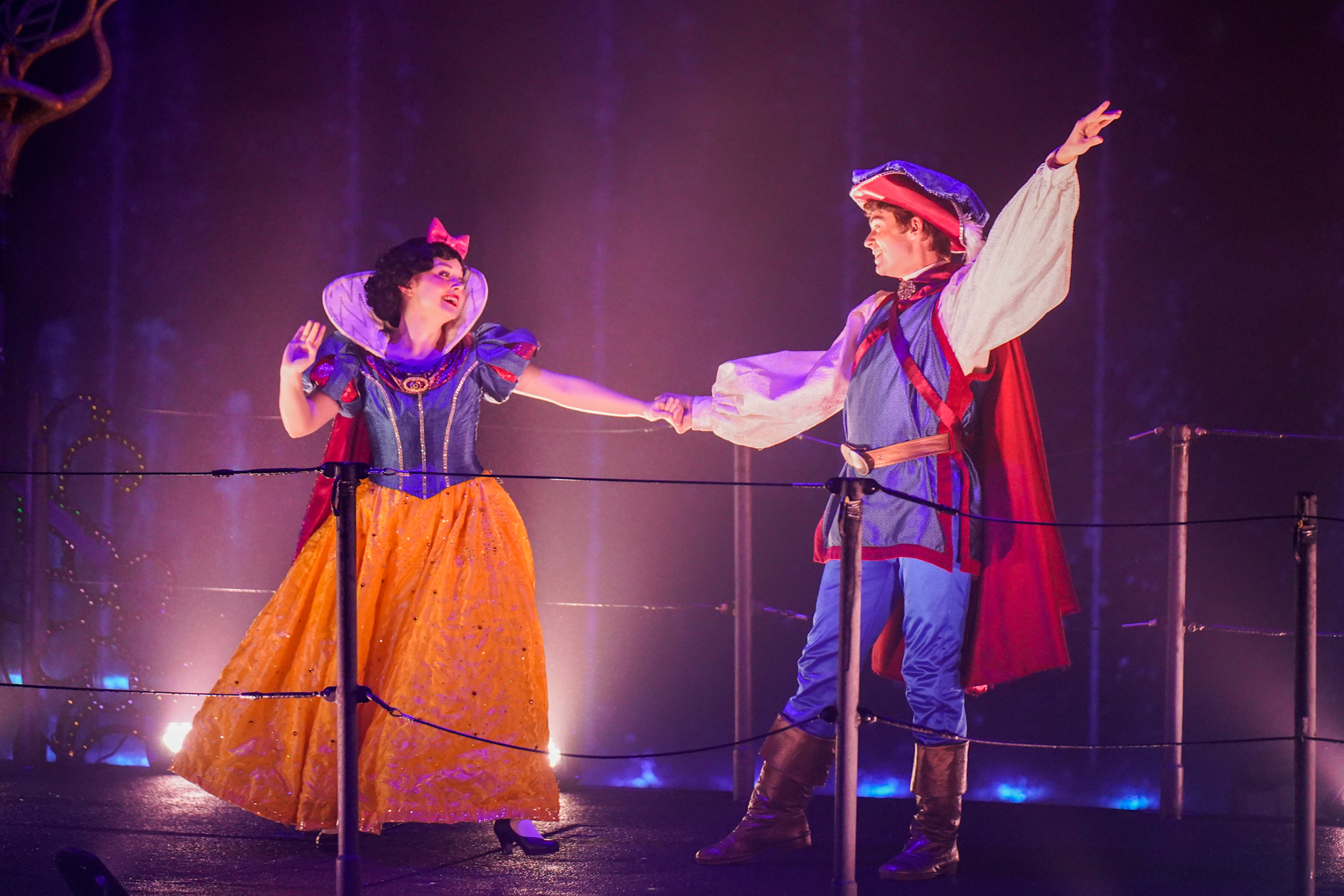 Snow White and Prince dancing in Fantasmic