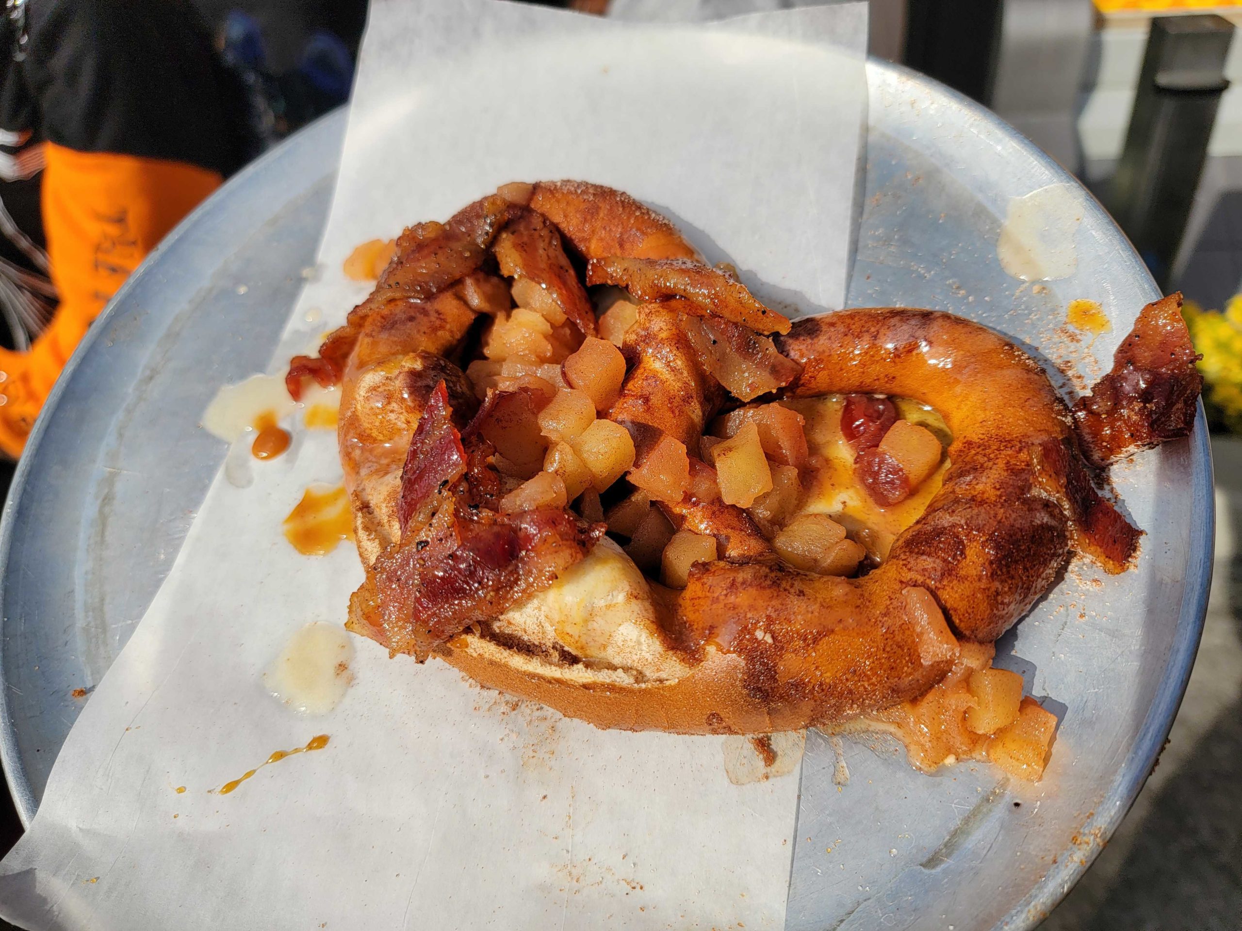 Atomic Pretzel: Apple-Bacon Soft Pretzel