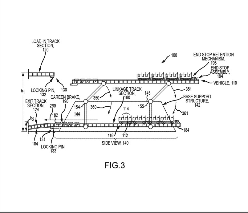 park ride with drop swing patent diagram