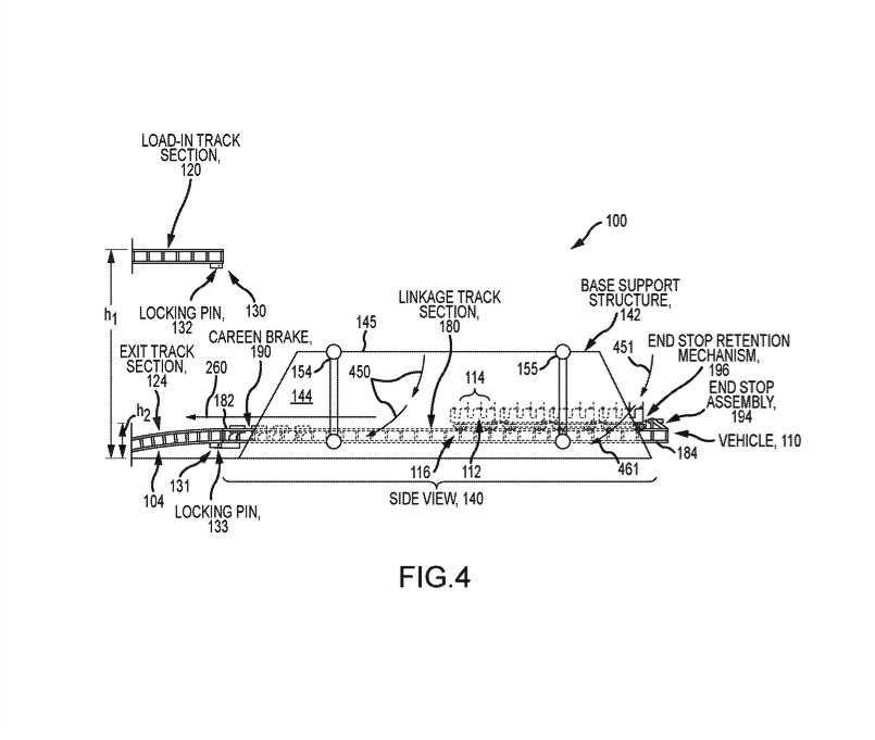 park ride with drop swing patent diagram 4
