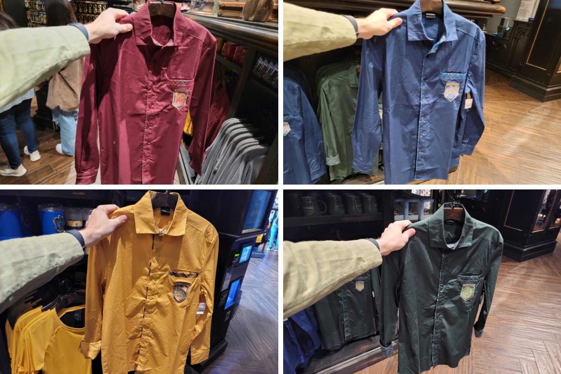 Harry Potter Hogwarts House Button-Ups