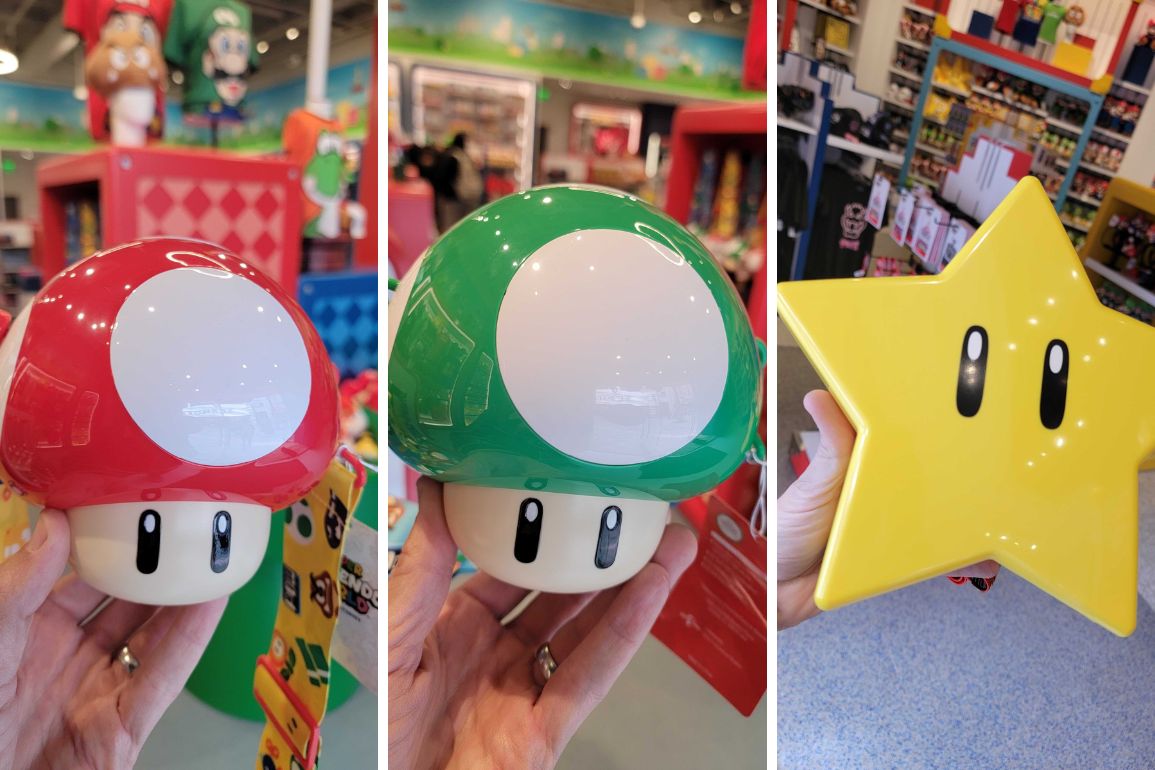 Mario bros mushroom star food contaniers college