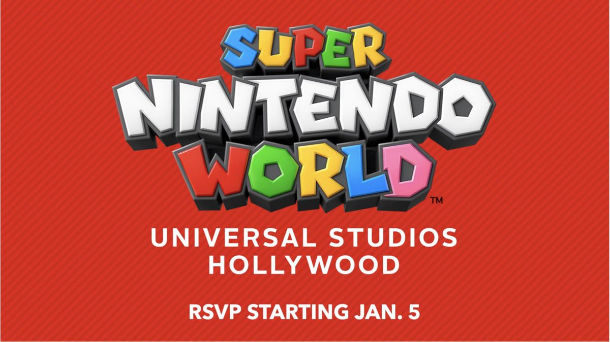 Super Nintendo World at Universal Studios Hollywood passholder preview RSVP starting Jan. 5