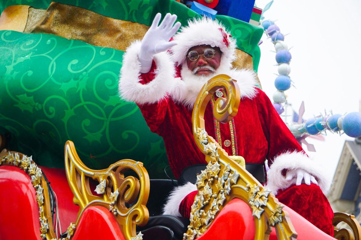 Santa Claus in Mickey's Once Upon a Christmastime Parade at Magic Kingdom