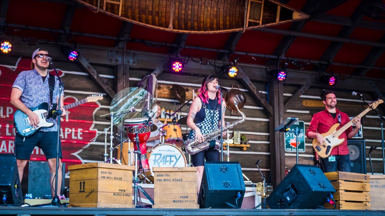 Raffy performing on Mill Stage at EPCOT