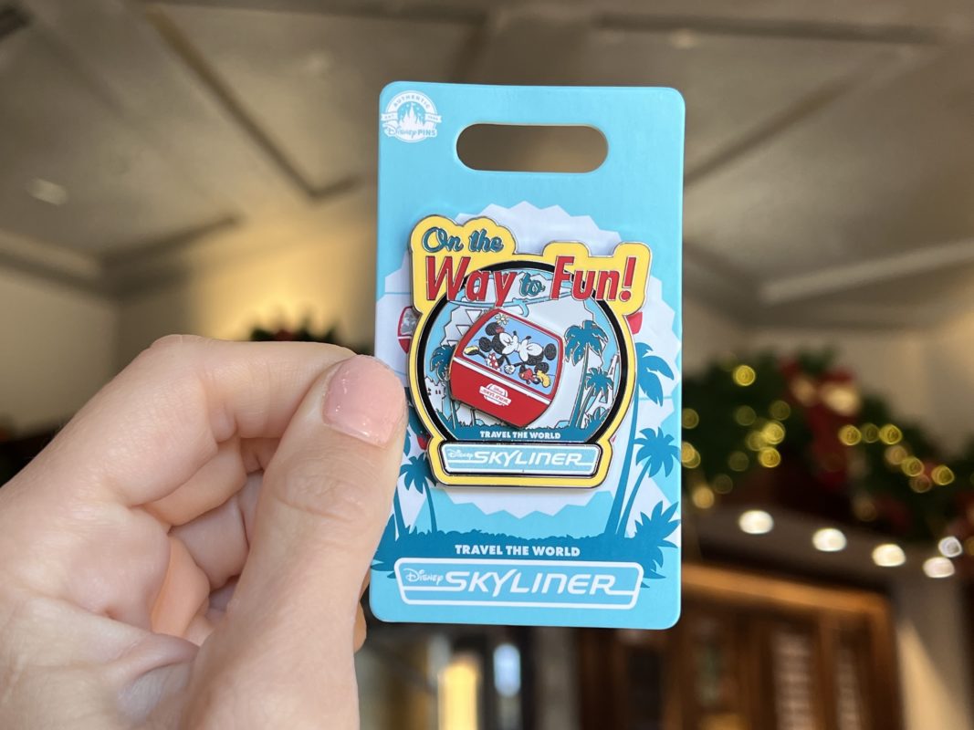 "On the way to fun!" Disney Skyliner pin