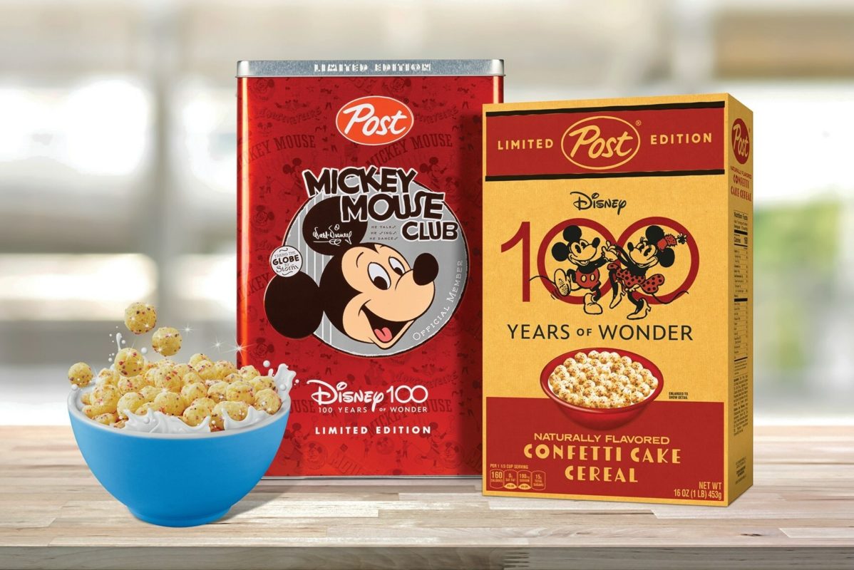 Collector's edition Disney 100 cereal by Post