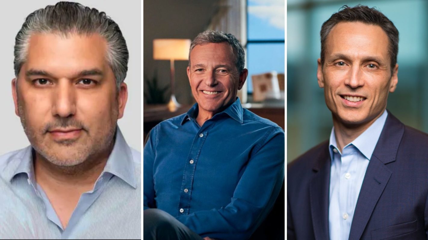 Nick Khan, Bob Iger, and James Pitaro