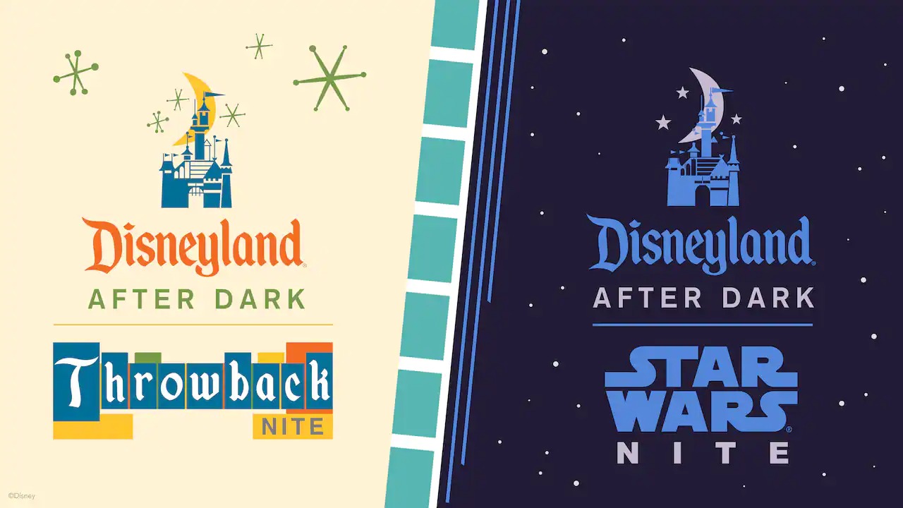 Disneyland After Dark: Throwback Nite and Star Wars Nite graphics