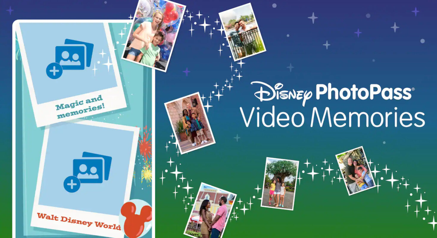 Disney PhotoPass Video Memories, a new feature for Disney PhotoPass.