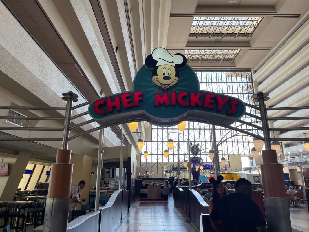 The entrance to Chef Mickey's