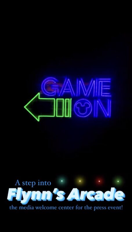 media event Flynn's arcade Tron
