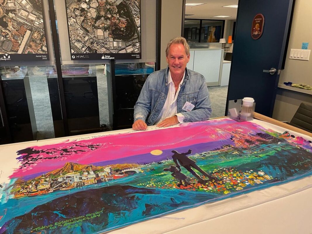 Artist Eric Robison - Walt Disney Imagineering - Tokyo Disney 40th Anniversary Painting 00002