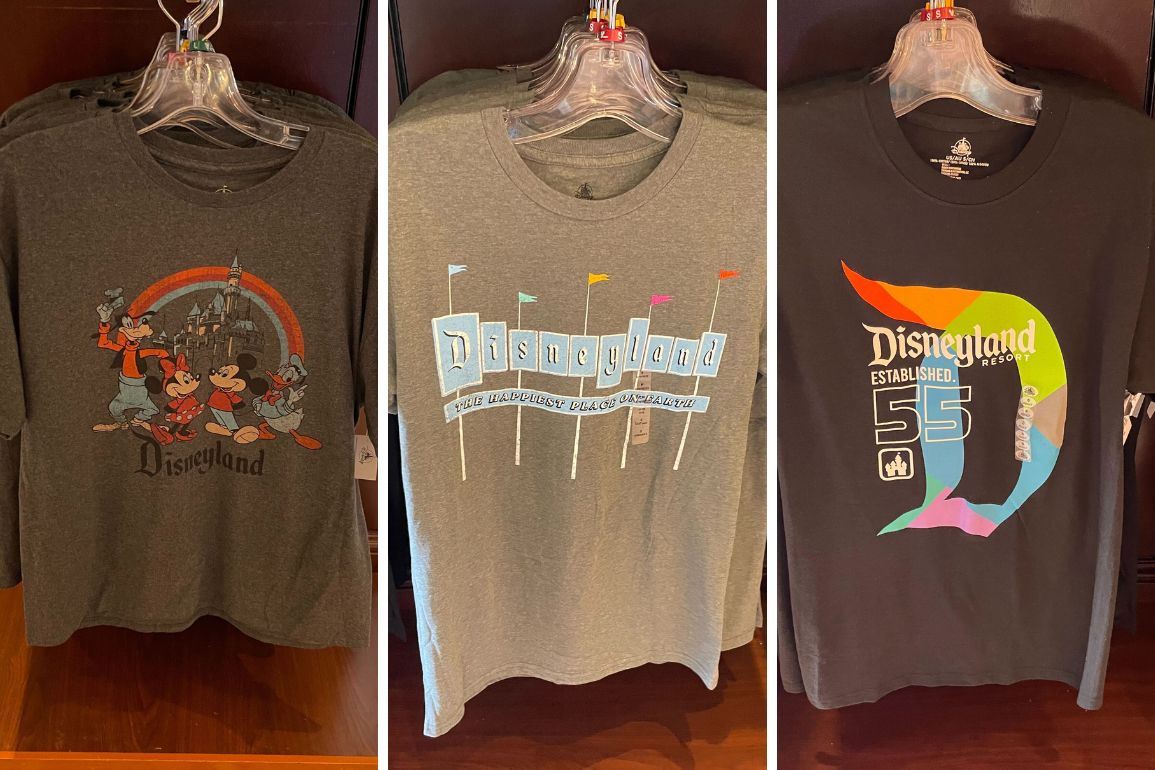 Disneyland Marquee Signage, Retro and Modern T-Shirts