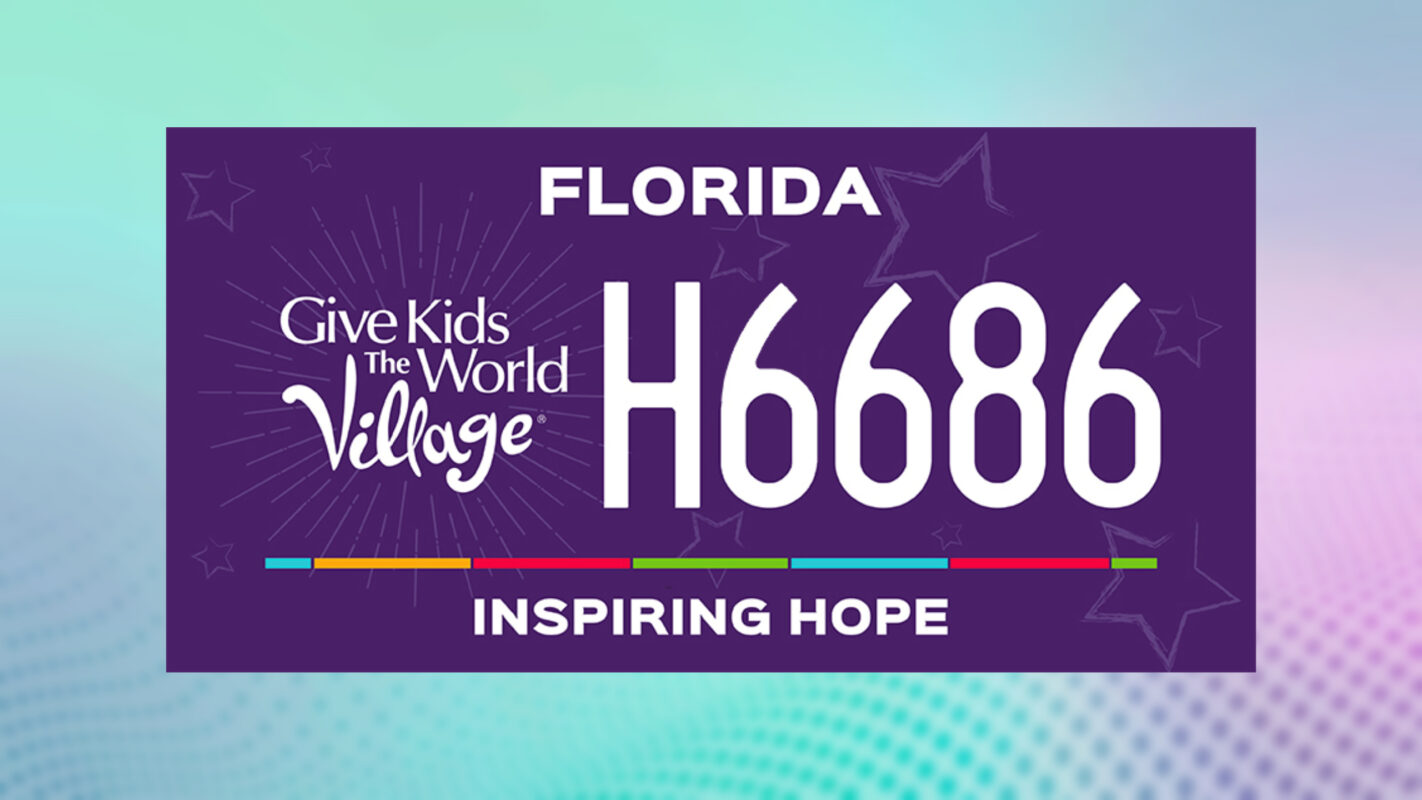 Give Kids The World License Plate Concept Design 2