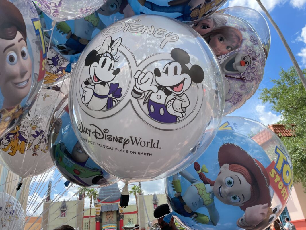 disney100 balloon wdw hollywood studios mickey and minnie