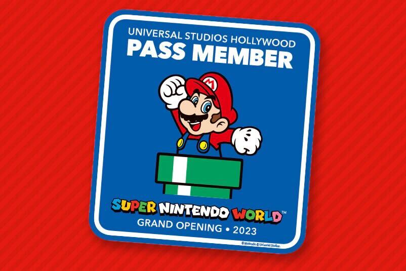 Universal Studios Hollywood Pass Member Super Nintendo World magnet