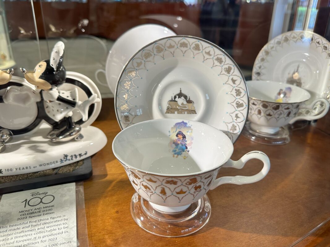 A new set of Disney100 Princess fine china is available at Crystal Arts.