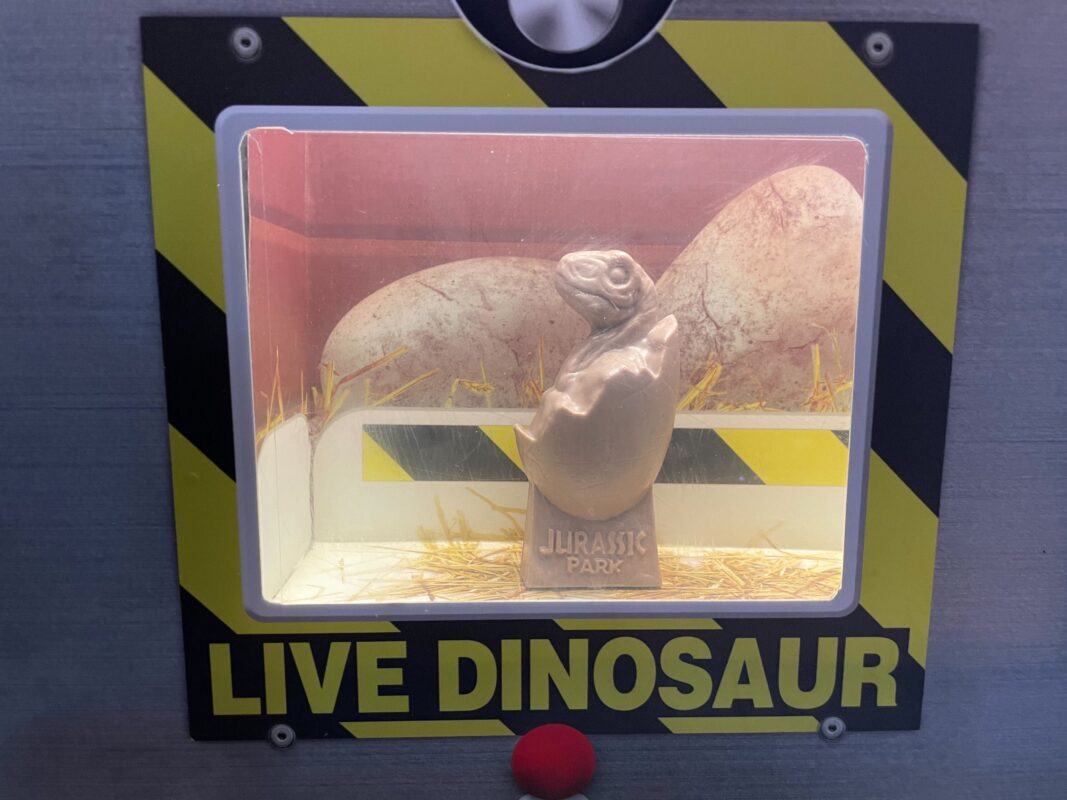 A new raptor egg Mold-A-Rama machine is available at the Jurassic Park Discovery Center in Universal's Islands of Adventure.
