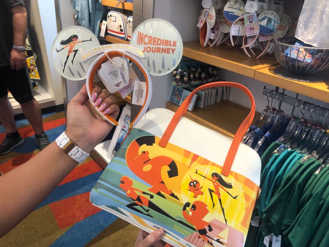 disney's contemporary resort the incredibles loungefly handbag and ears