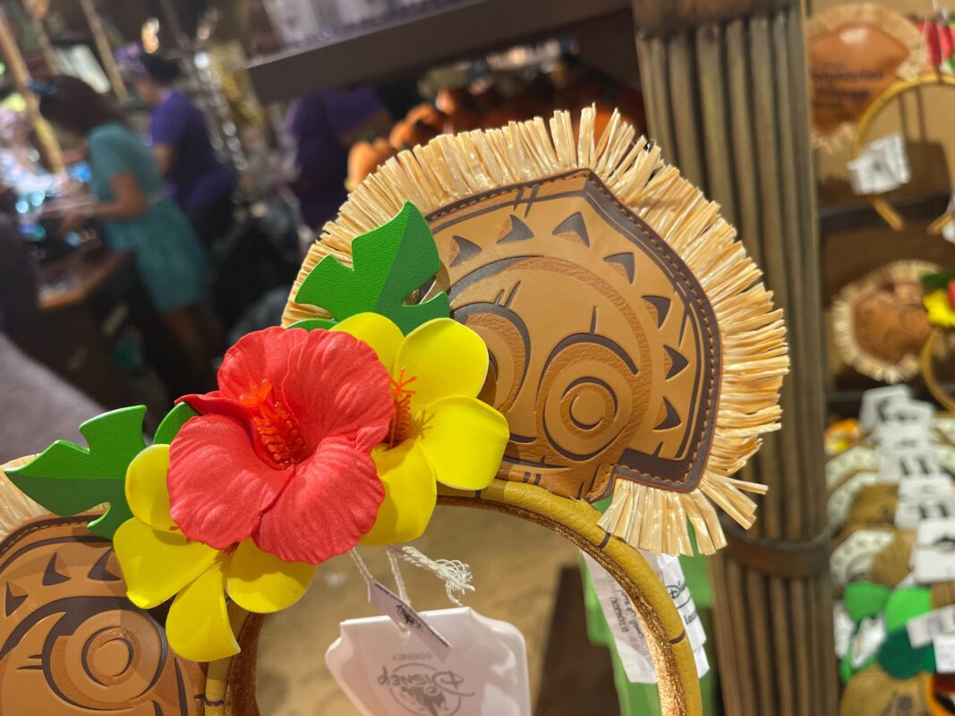 disney's polynesian village resort loungefly ear headband right ear close-up