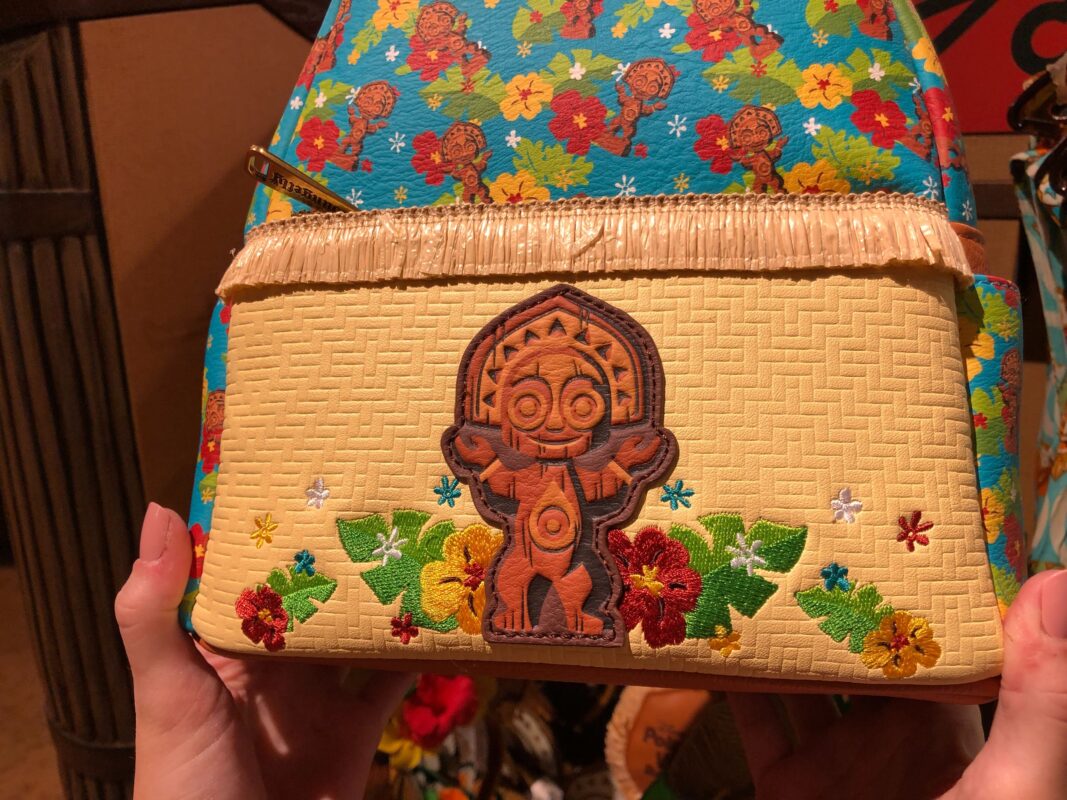 disney's polynesian village resort loungefly mini backpack front pocket