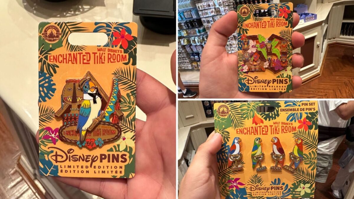 New Walt Disney's Enchanted Tiki Room 60th Anniversary Pins at
