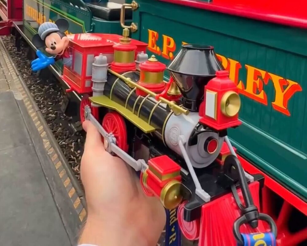 Disney100 train popcorn bucket