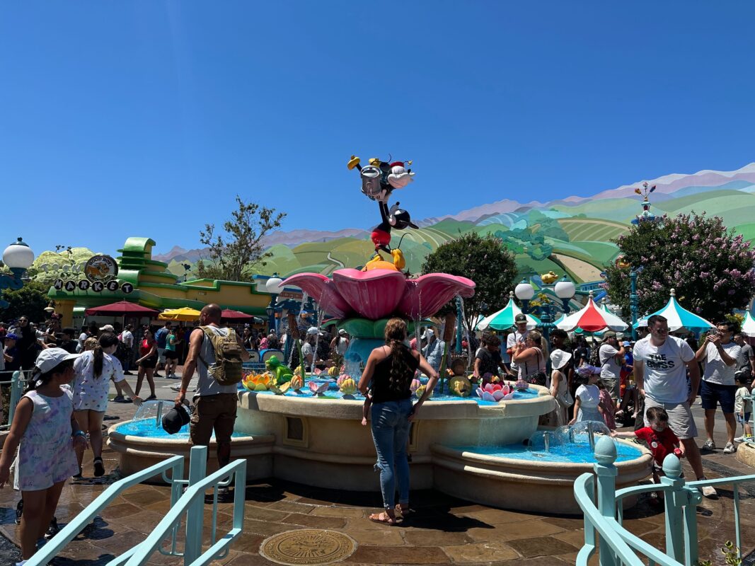 CenTOONial Park Fountain at Mickey's Toontown in Disneyland park