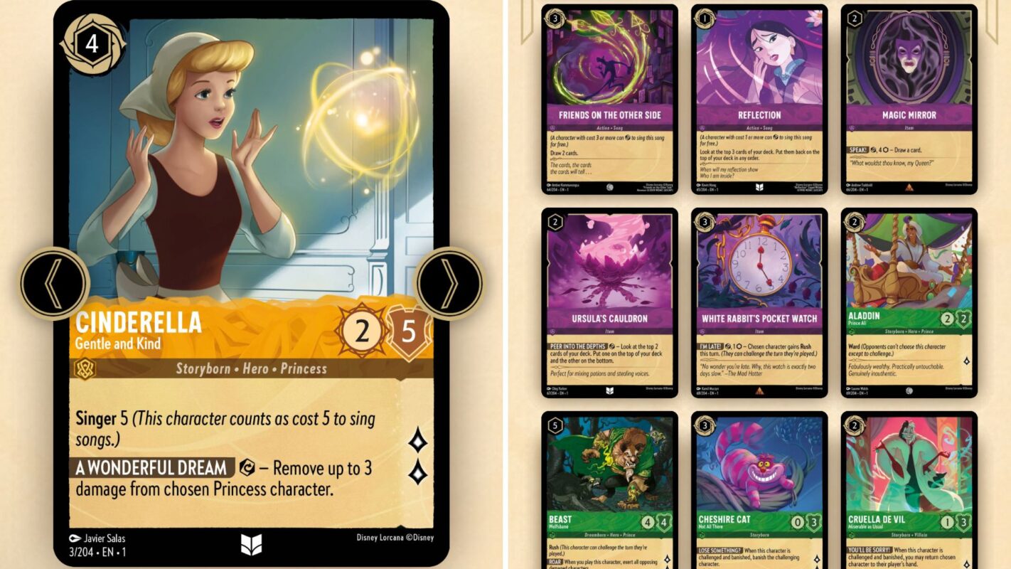 Full List of Disney Lorcana Cards Revealed with App Launch - WDW
