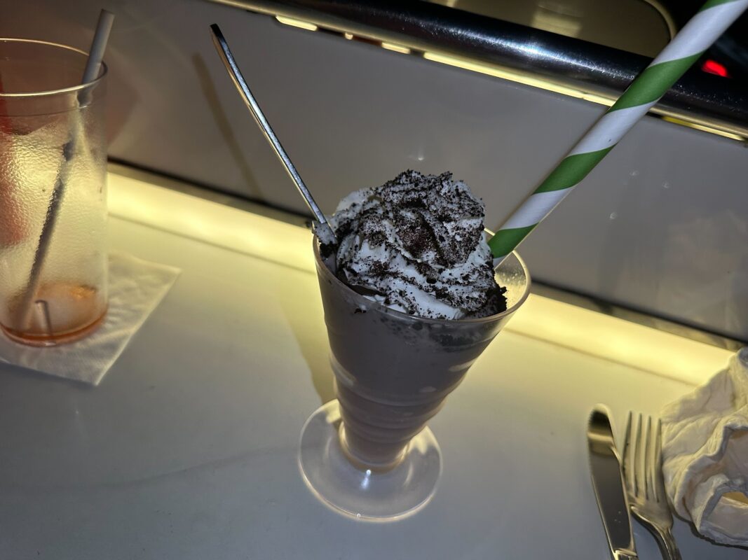 Sci-Fi Dine In Theater Restaurant Sundae Glasses Replaced with Plastic