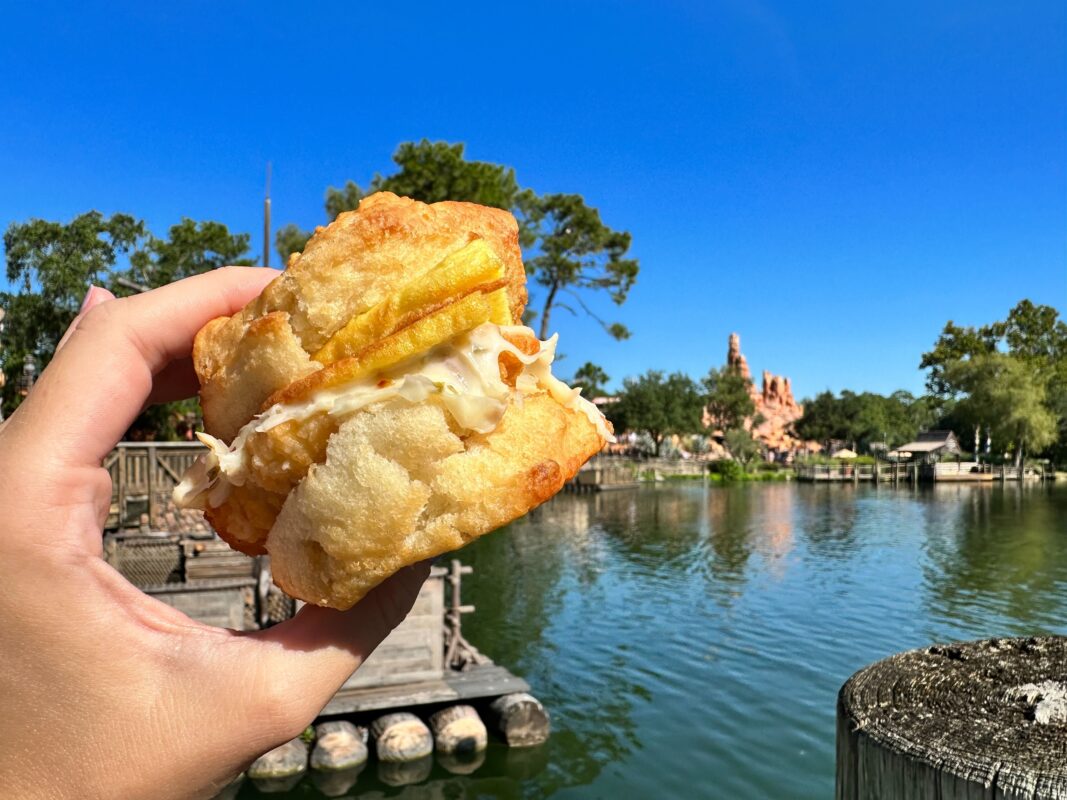 Breakfast biscuit sandwich at Magic Kingdom